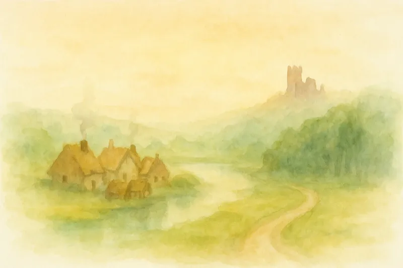 The Shattered Crown watercolour